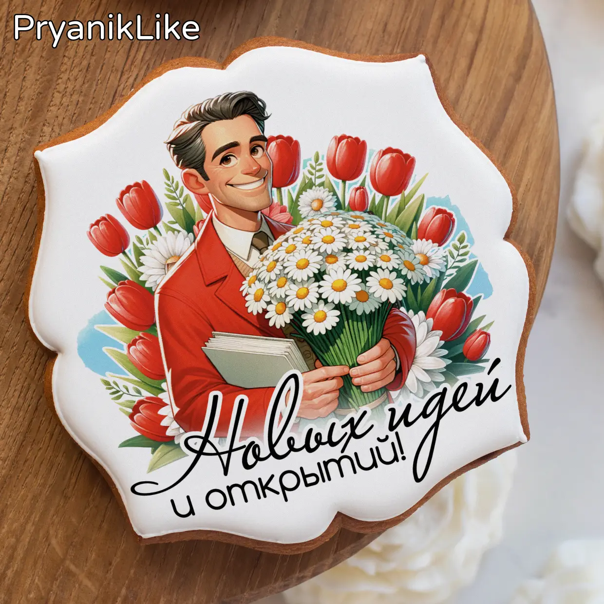 Тюльпаны с ромашками